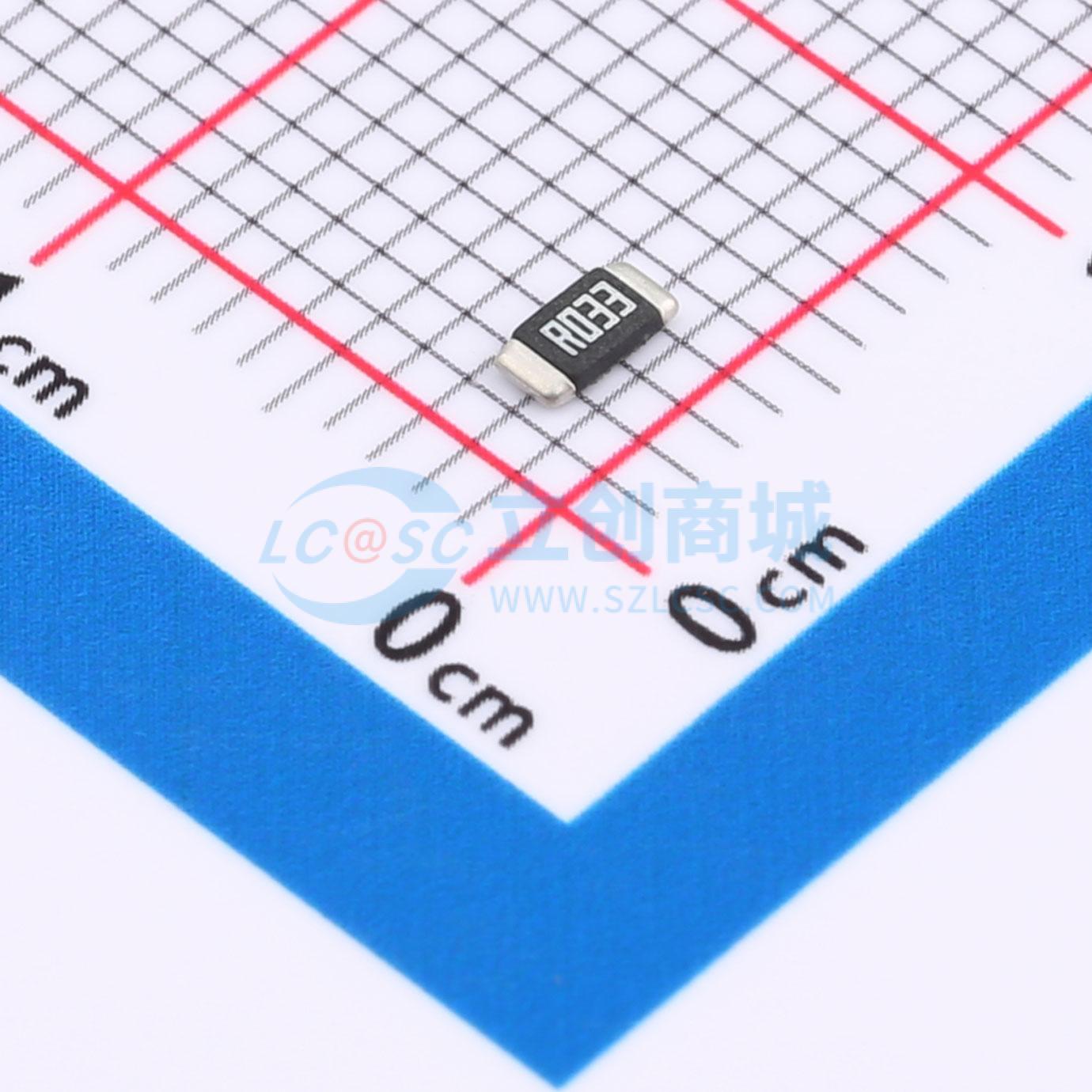 点击查看大图 HoLRX1206-1W-33mR-1%实物图