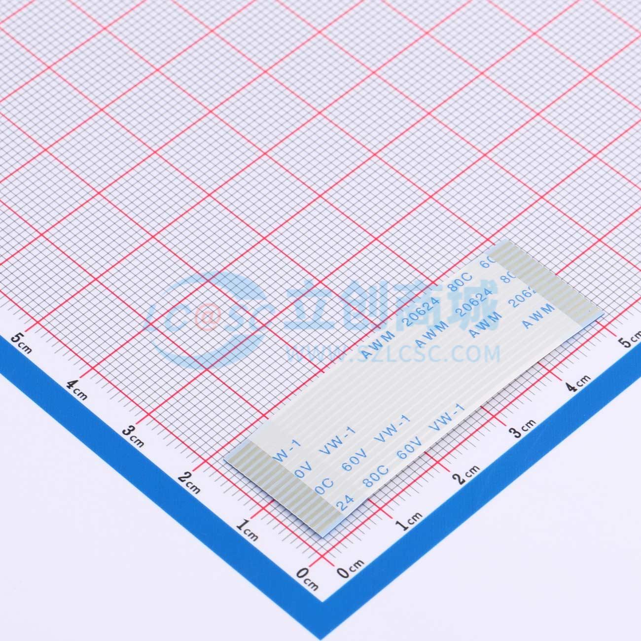 HX FFC-1.0-16P-50mm实物图