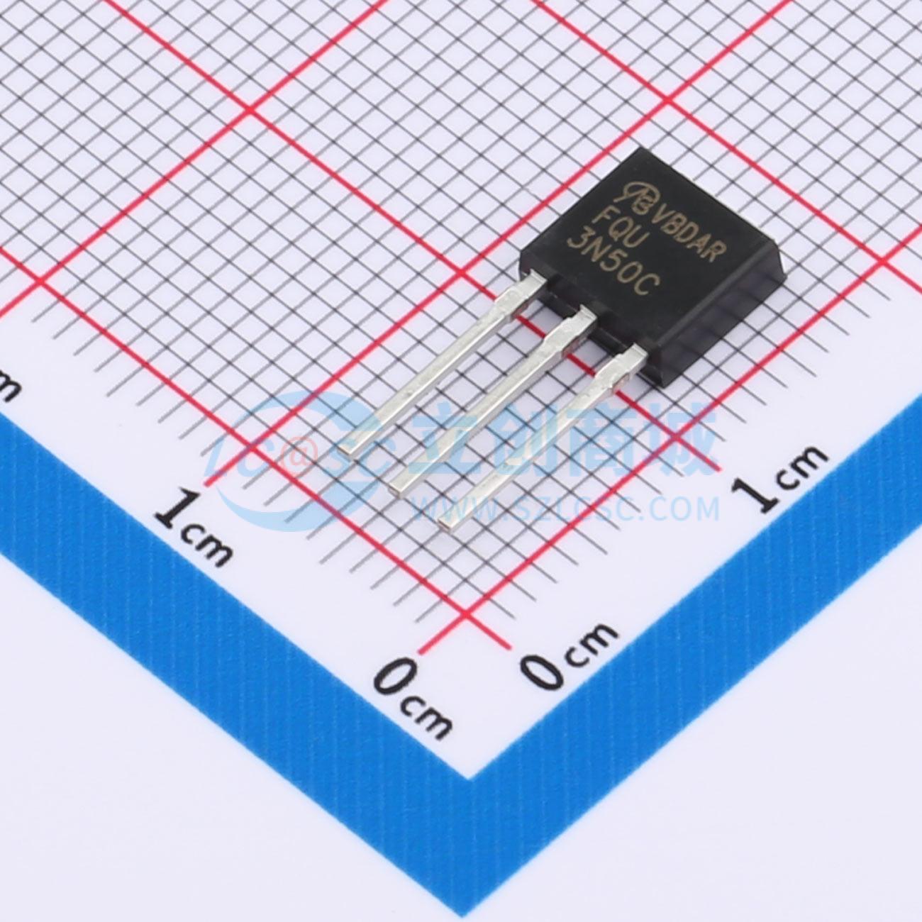 点击查看大图 FQU3N50CTU-VB实物图