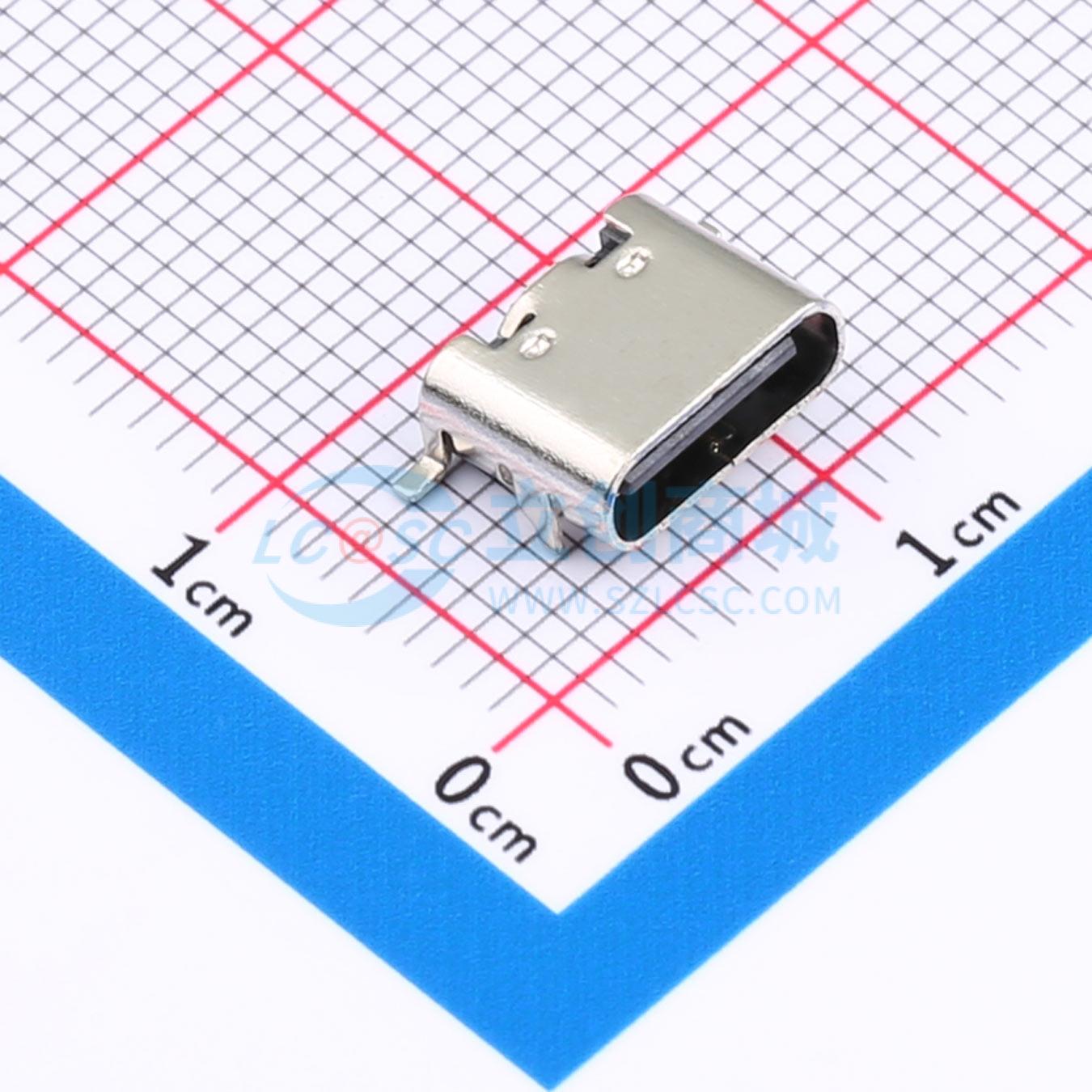 点击查看大图 HX TYPE-C 6PIN QCHT实物图