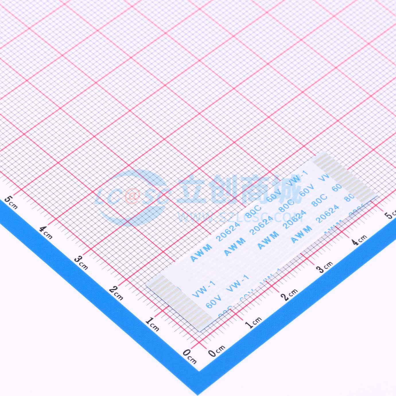 点击查看大图 HX FFC-1.0-14P-50mm实物图