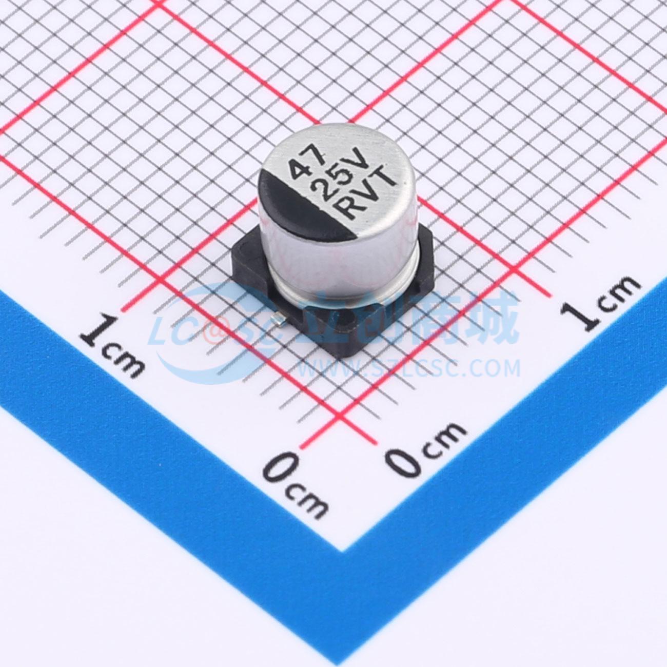 点击查看大图 RVT1E470M0605实物图
