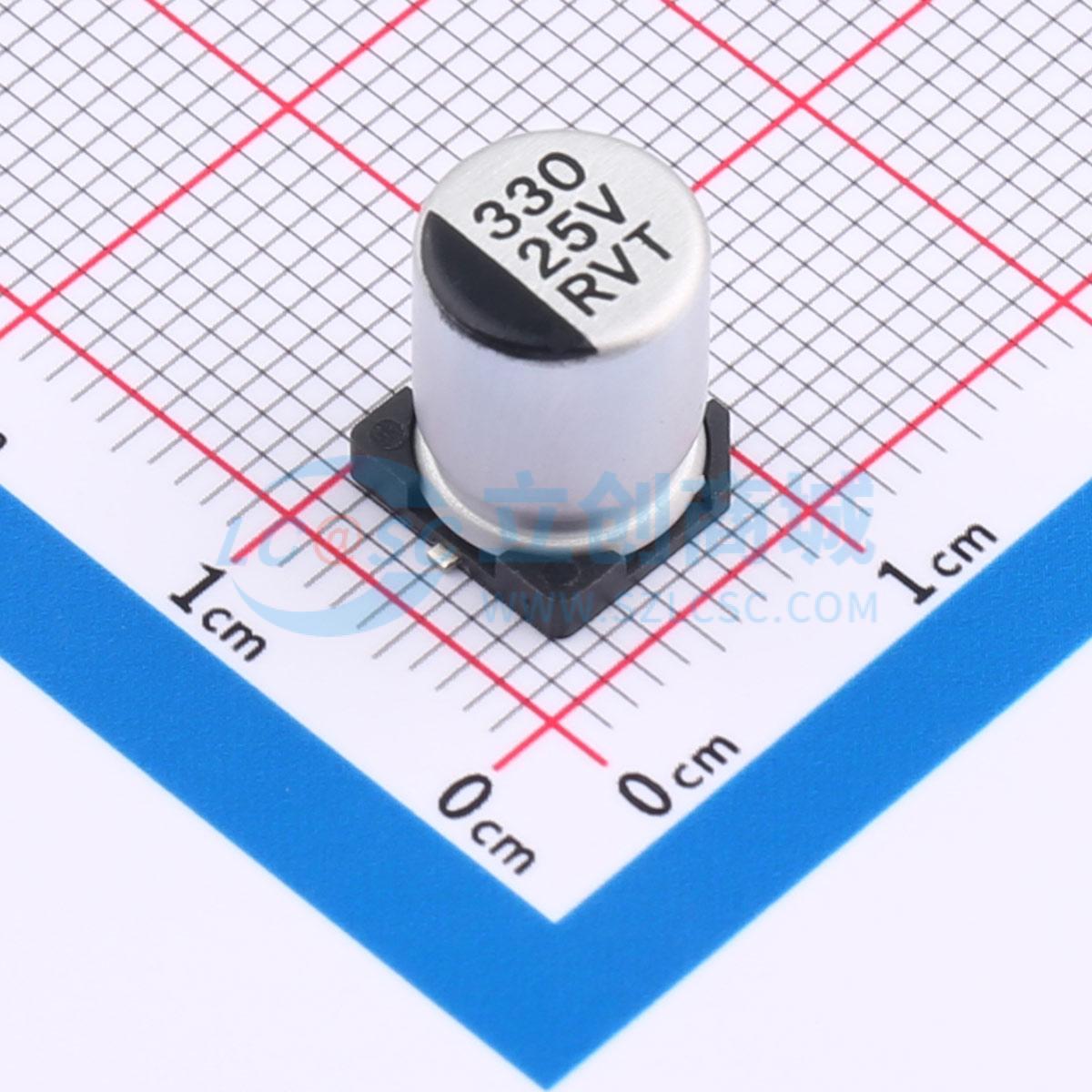 点击查看大图 RVT1E331M0810实物图