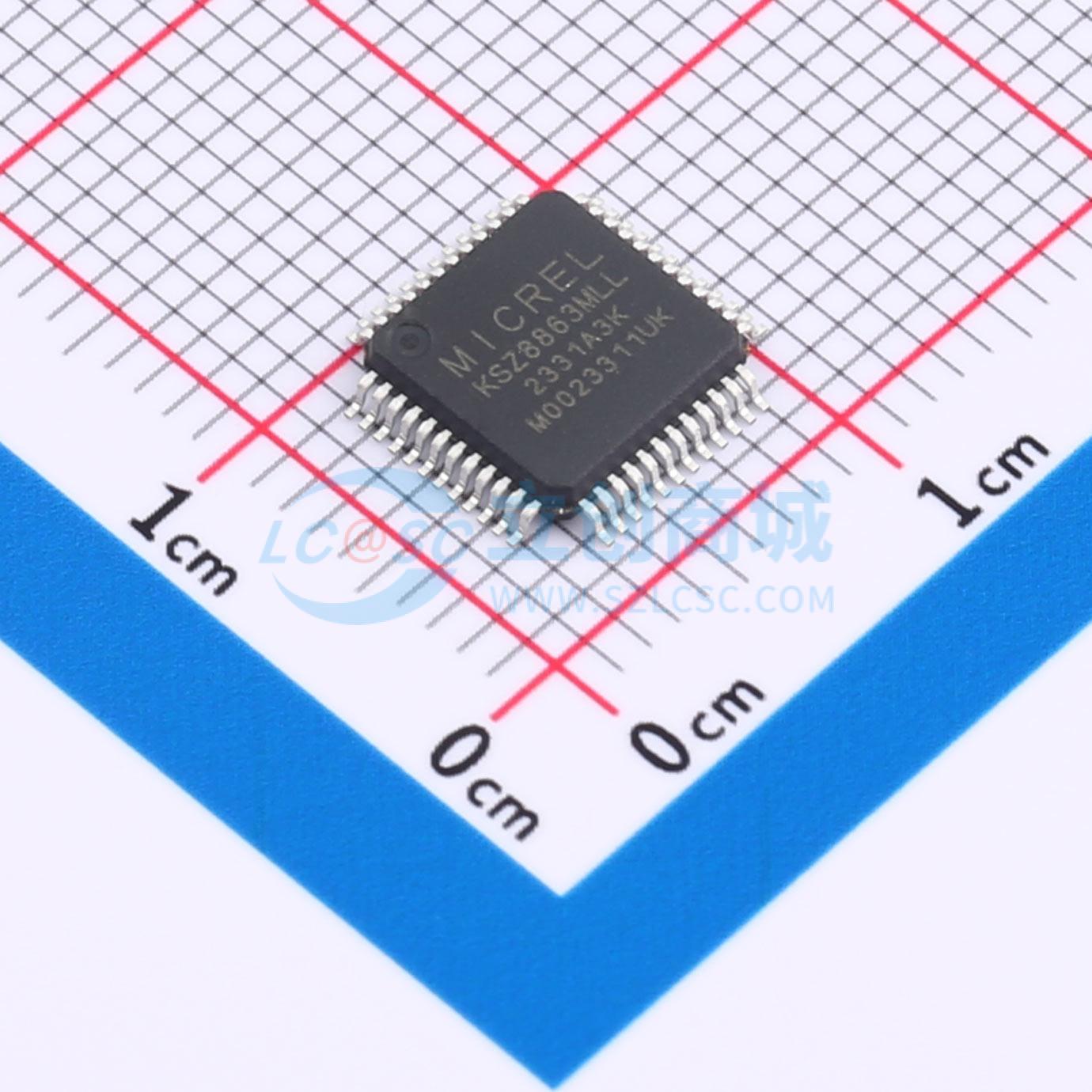 KSZ8863MLL实物图