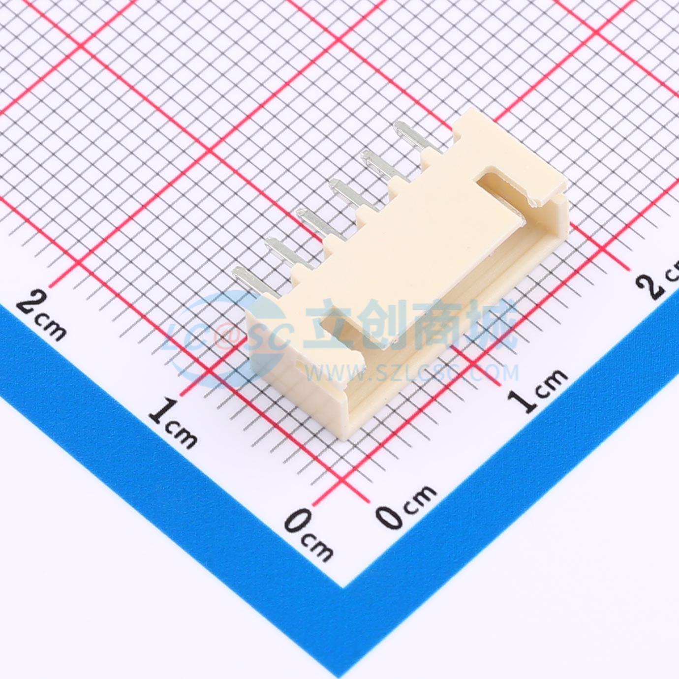 点击查看大图 HX 2.54mm-6P ZZ-MS实物图