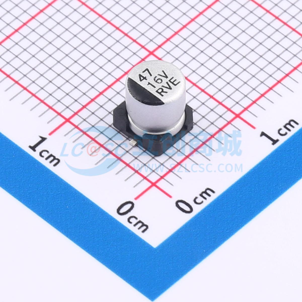 点击查看大图 RVE1C470M0505实物图