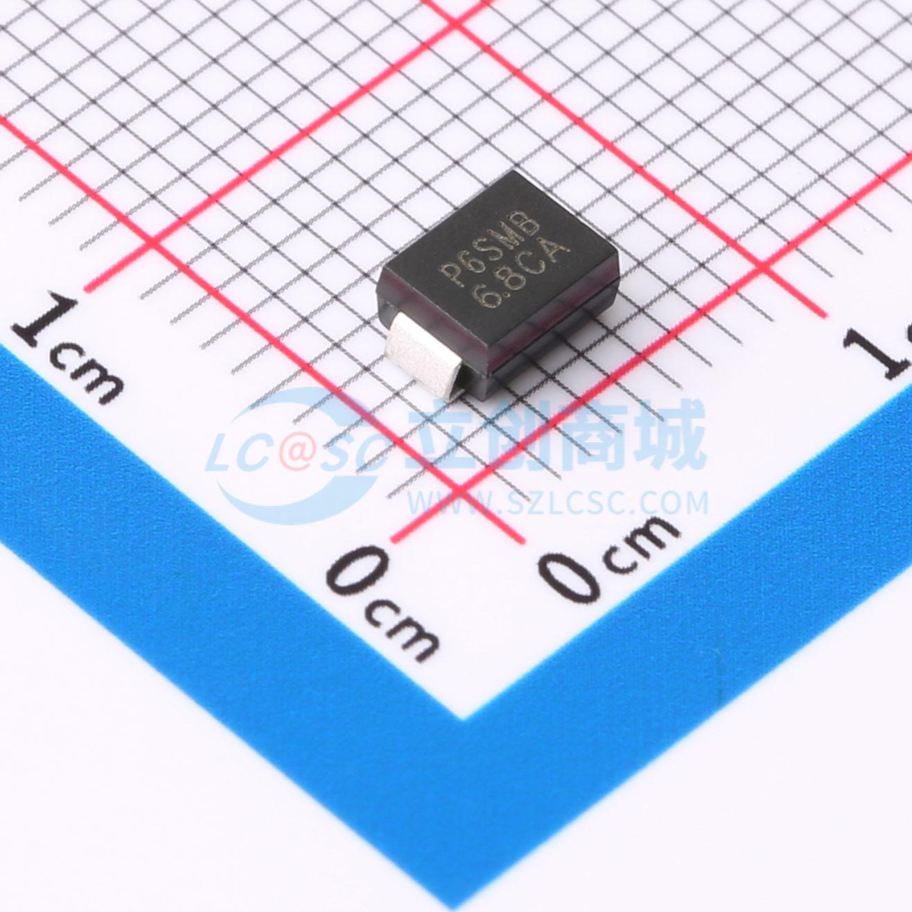 点击查看大图 P6SMB6.8CA实物图