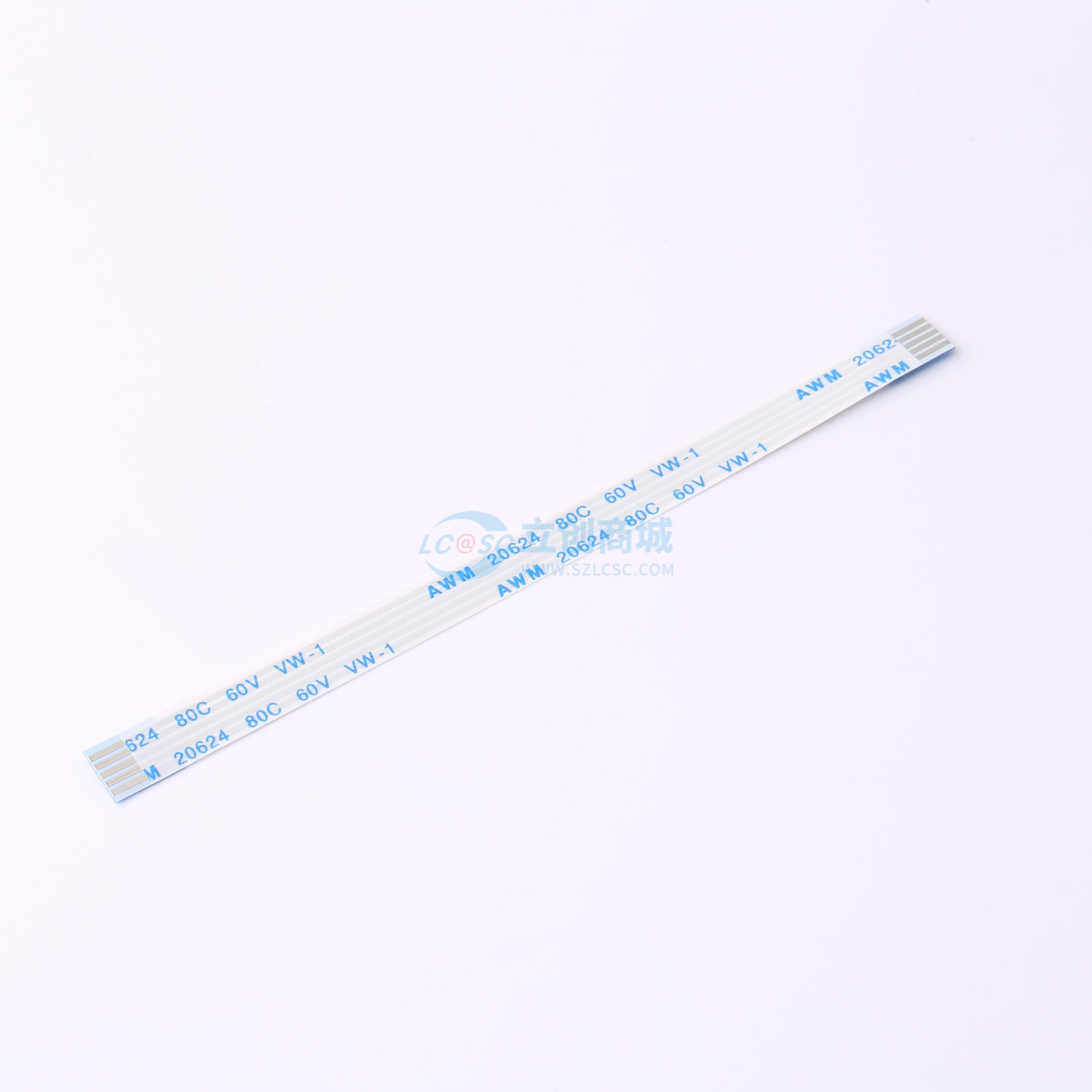 点击查看大图 HX FFC-1.0-5P-100mm实物图