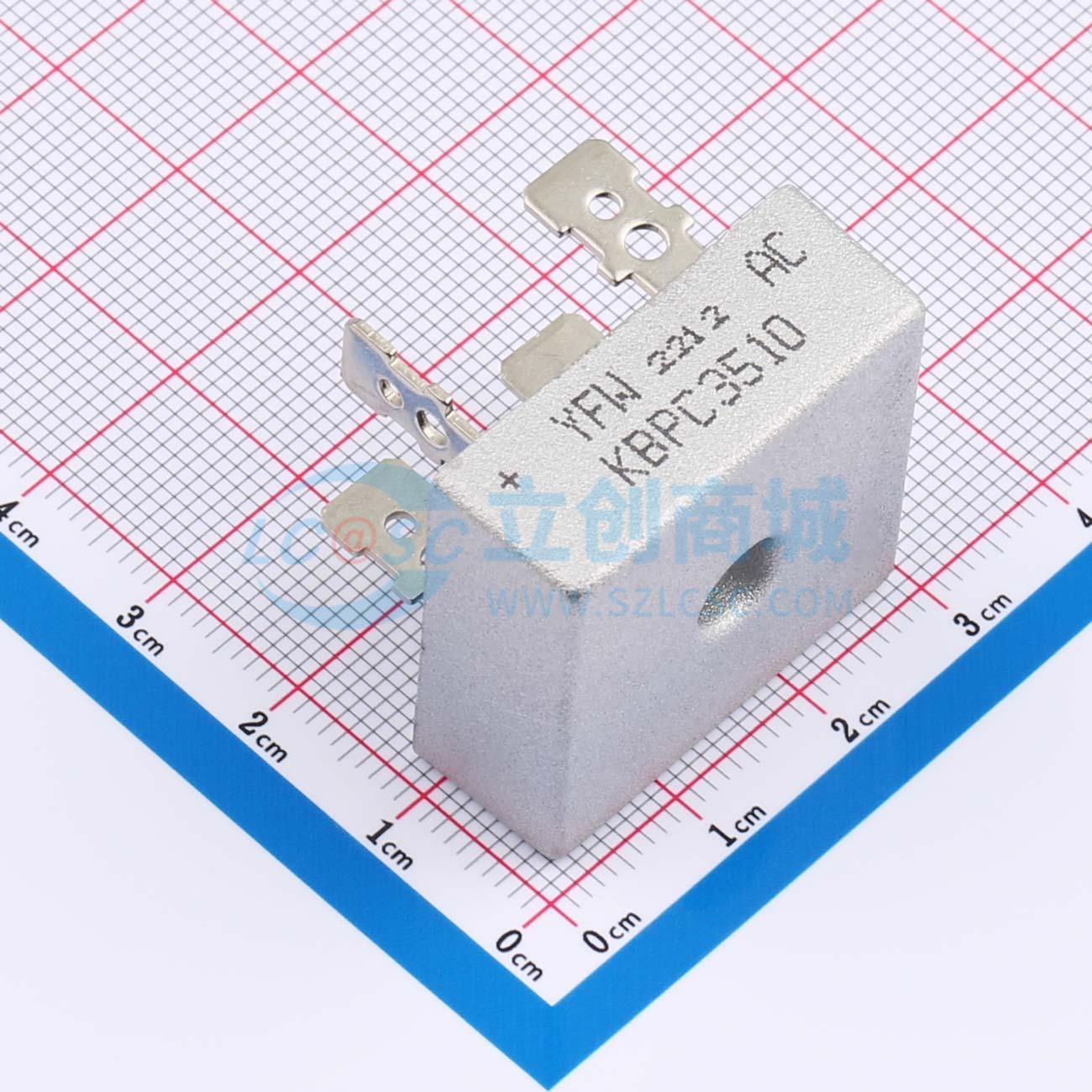 点击查看大图 KBPC3510实物图