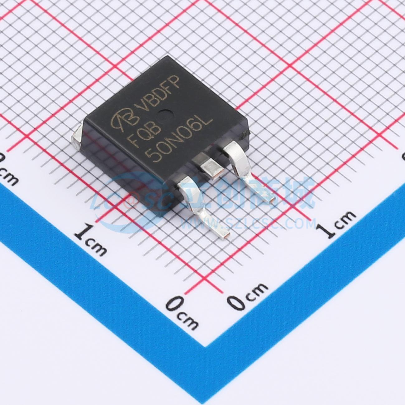 点击查看大图 FQB50N06L-VB实物图