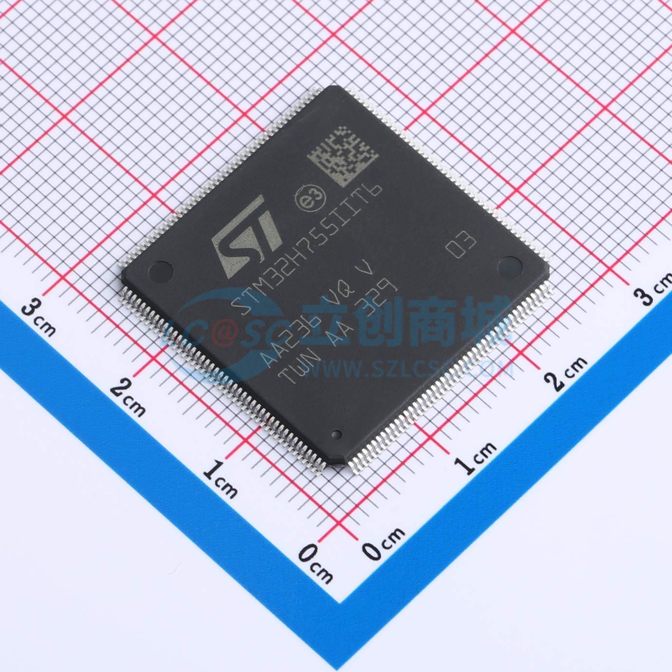 STM32H755IIT6实物图