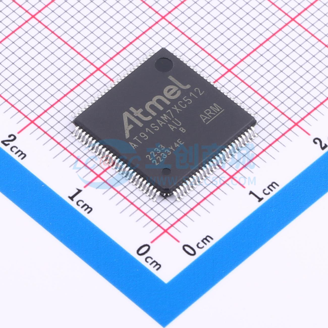 点击查看大图 AT91SAM7XC512B-AU实物图