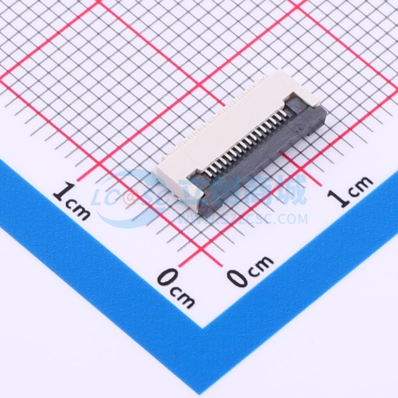 点击查看大图 MXFPCW01-0501-16P-20H-A实物图