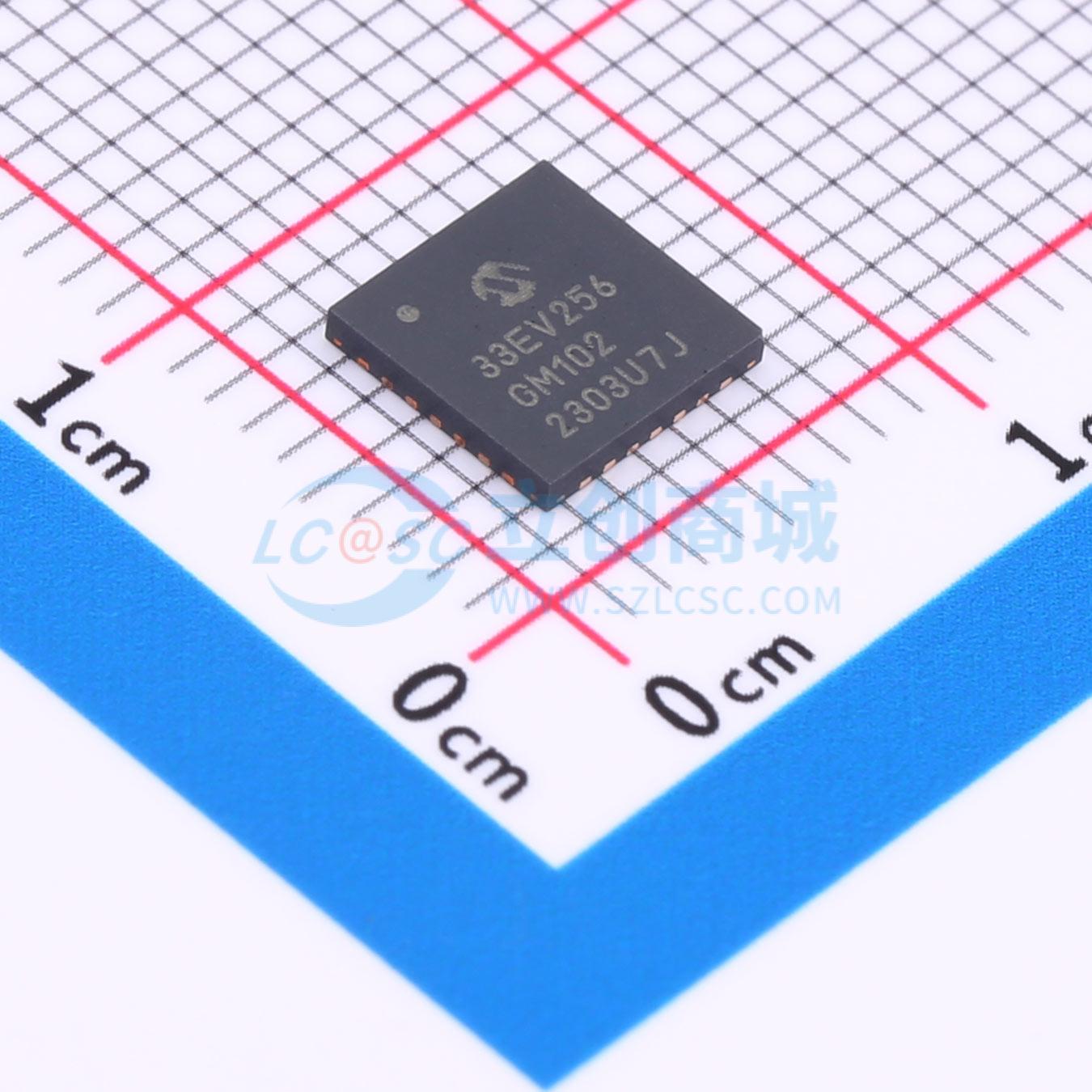 点击查看大图 dsPIC33EV256GM102-I/MM实物图