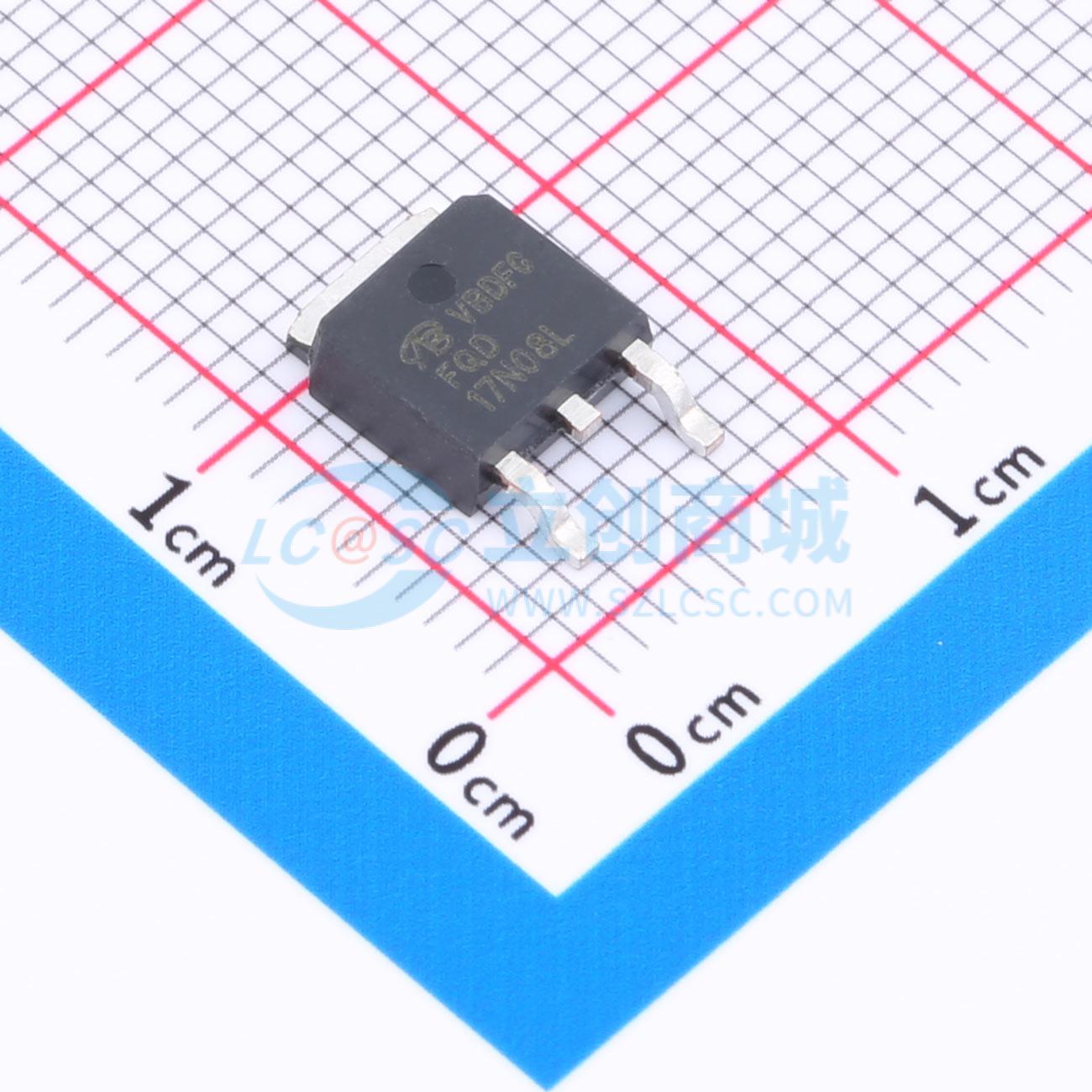 点击查看大图 FQD17N08LTM-VB实物图