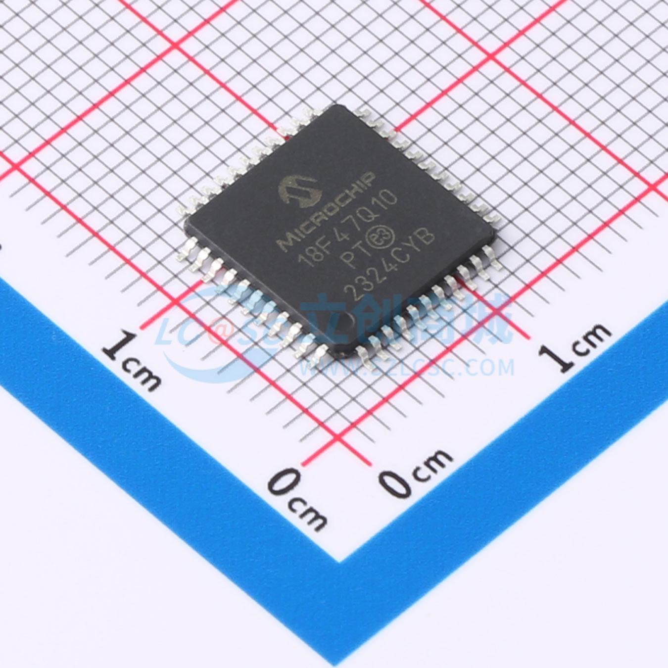 点击查看大图 PIC18F47Q10-I/PT实物图