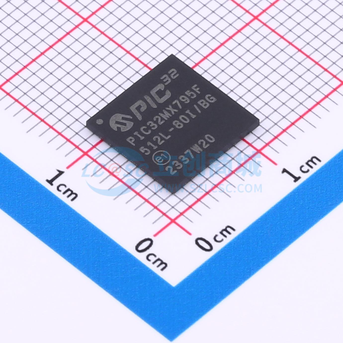 点击查看大图 PIC32MX795F512L-80I/BG实物图