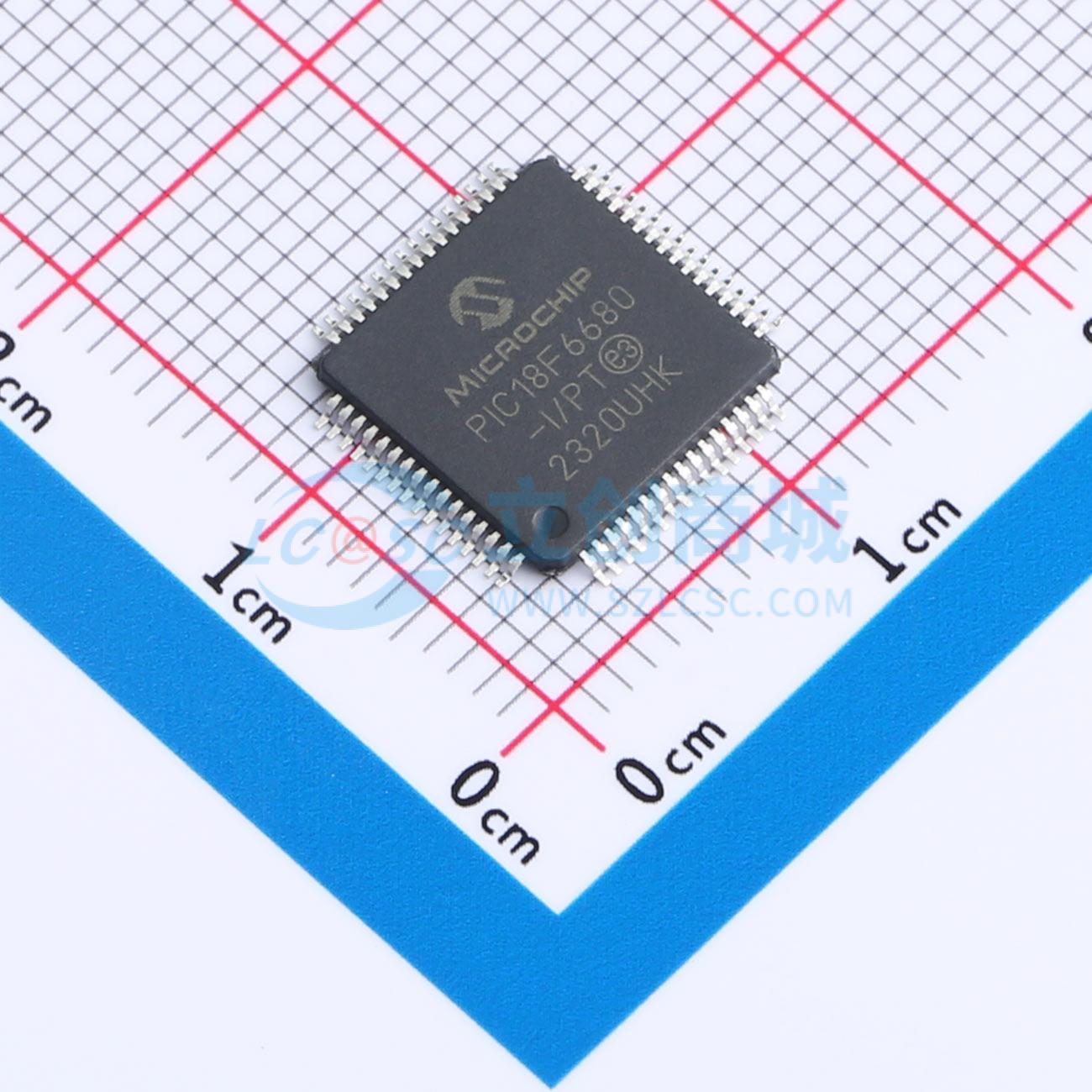 点击查看大图 PIC18F6680-I/PT实物图