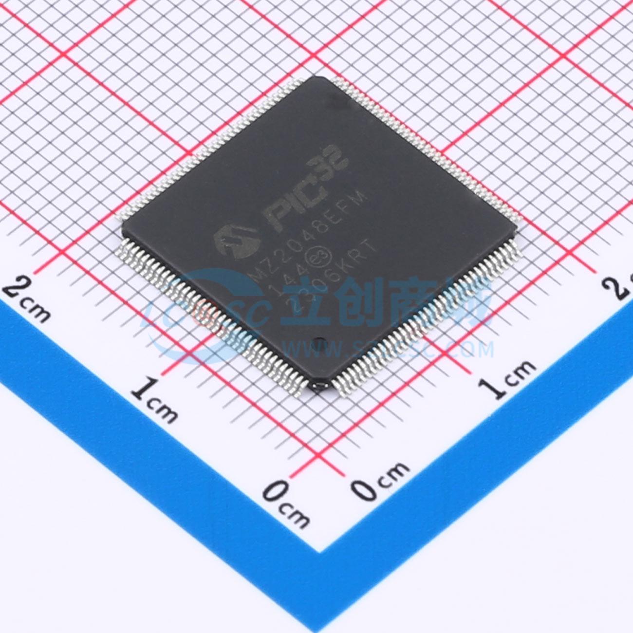 点击查看大图 PIC32MZ2048EFM144-I/PH实物图