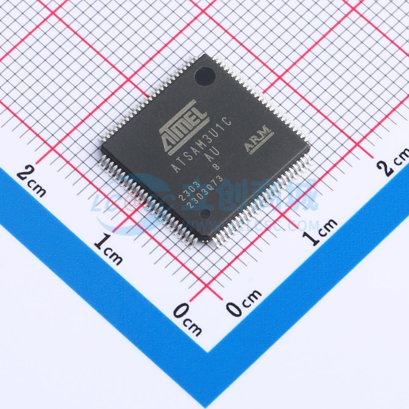 点击查看大图 ATSAM3U1CB-AU实物图