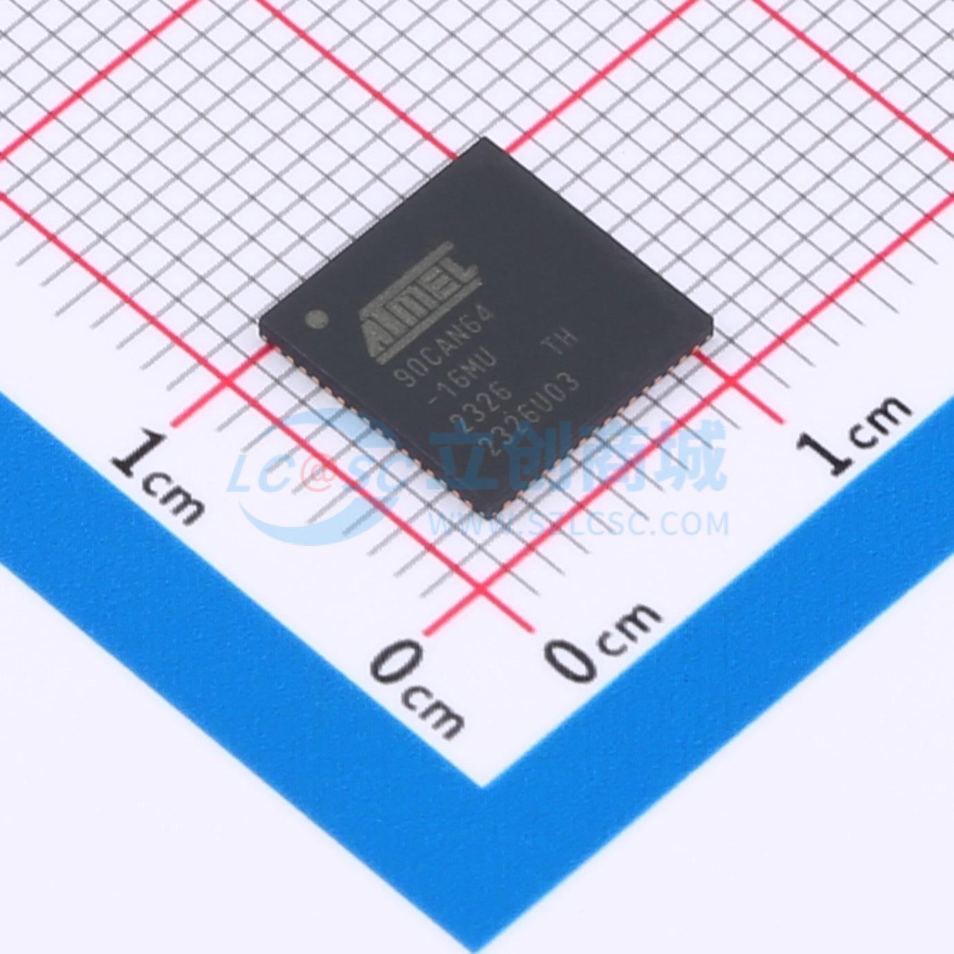 AT90CAN64-16MU实物图