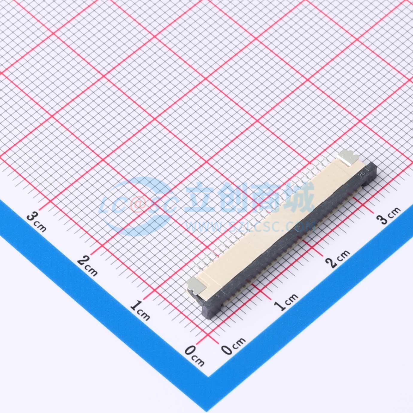 点击查看大图 FPC-1.0AS-26PWCR-H25实物图