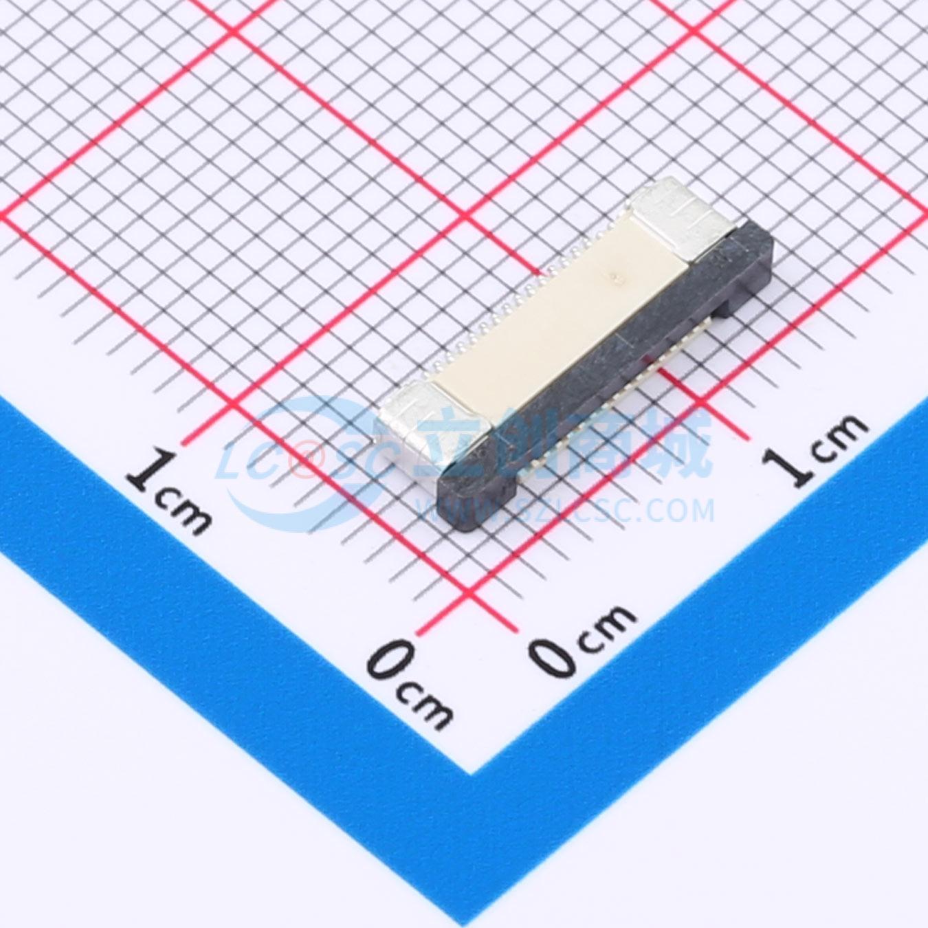点击查看大图 ZX-0.5FPC-2H-CTXX16P实物图