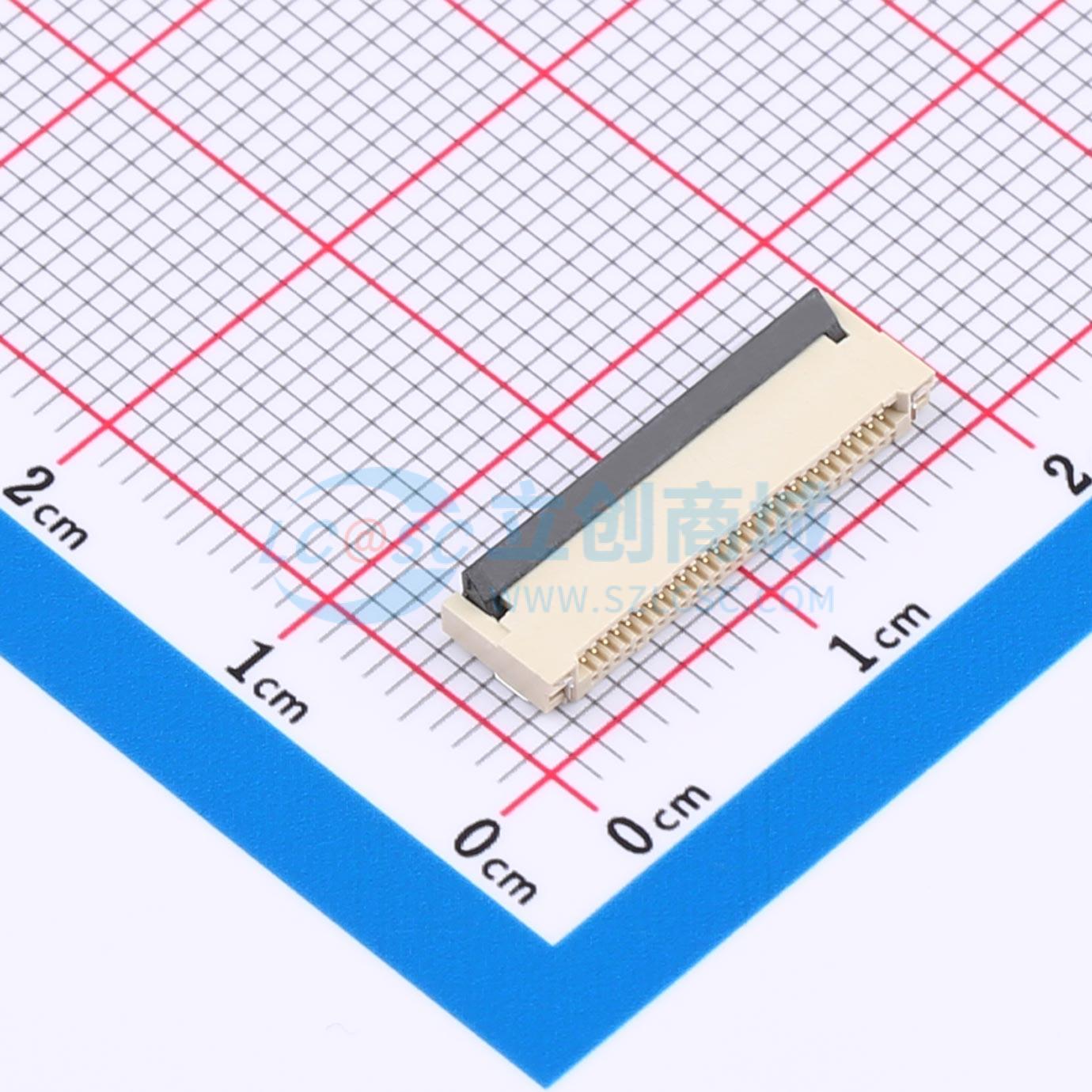 点击查看大图 FPC05-H0.5-28AH2.0实物图