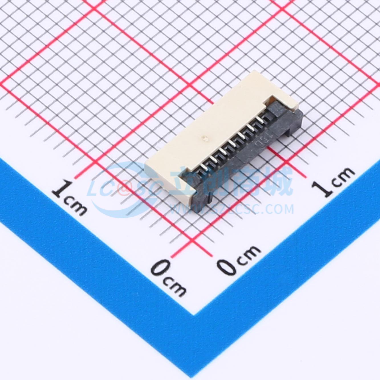 ZX-1.0FPC-2H-QFX7P实物图