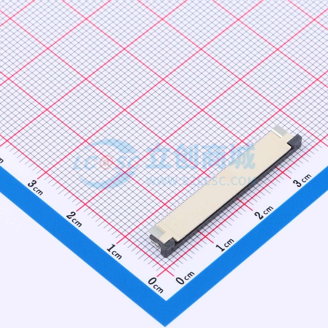 点击查看大图 FPC-1.0AS-28PWCR-H25实物图