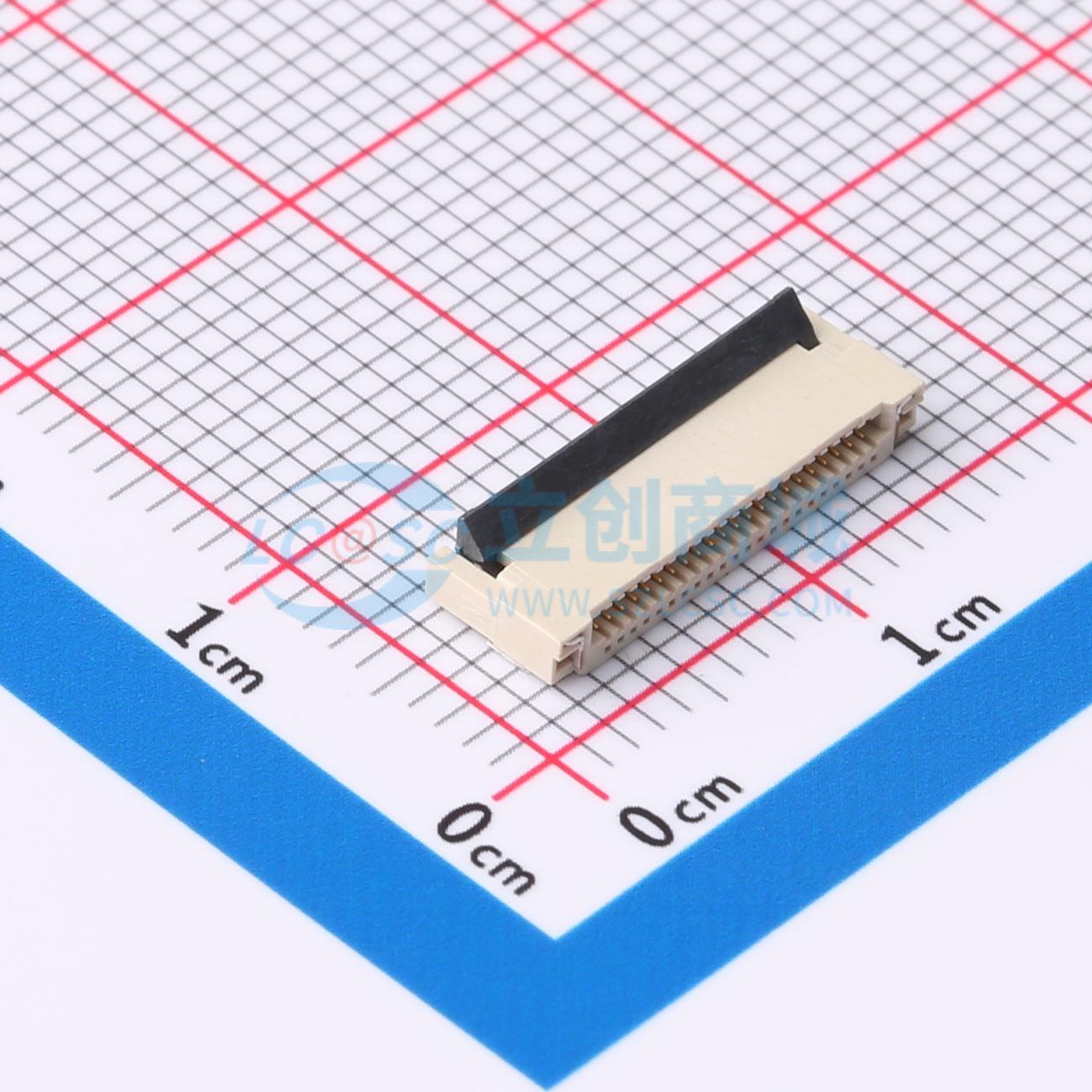 FPC-0.5HF-22PWBR-H20实物图