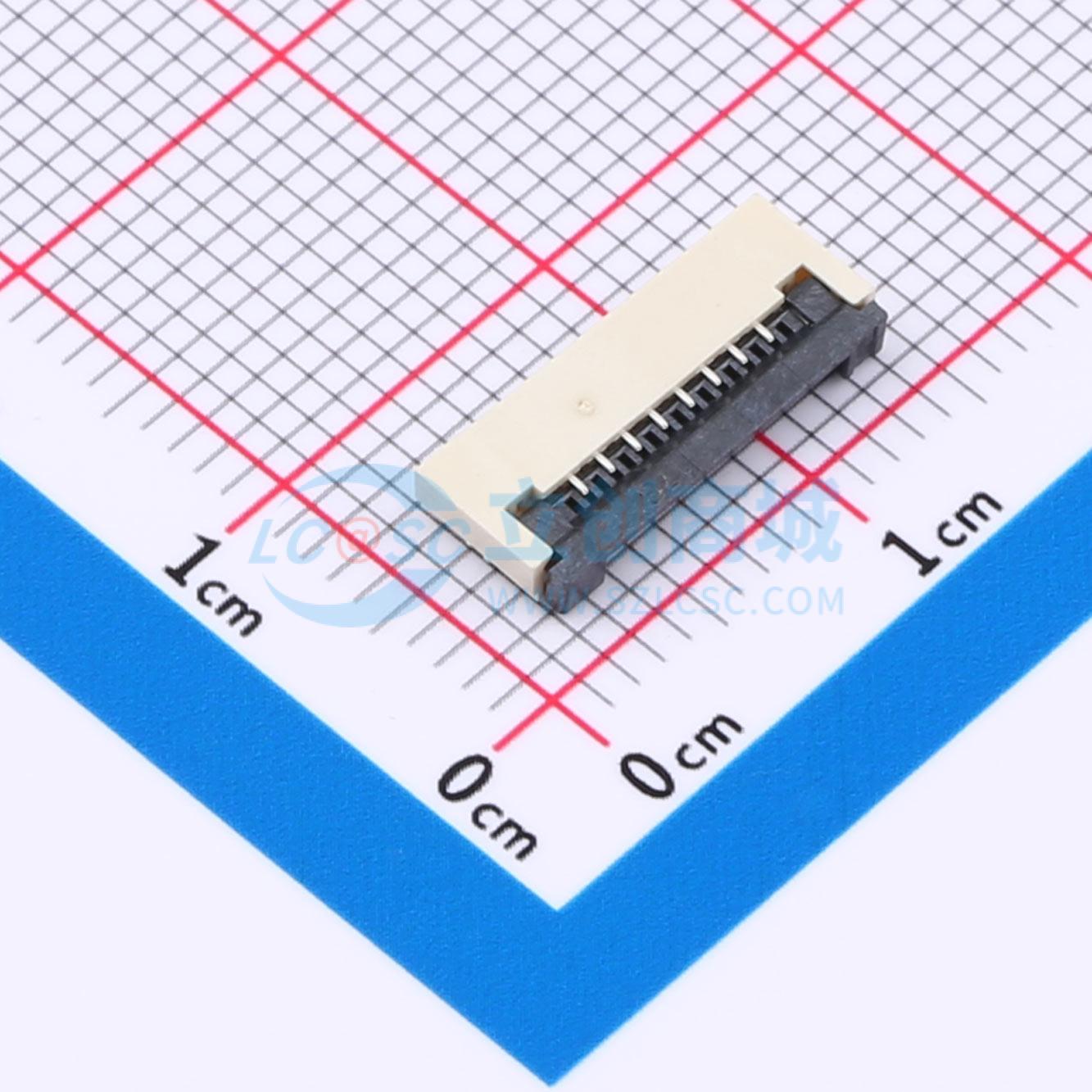 ZX-1.0FPC-2H-QFX8P实物图