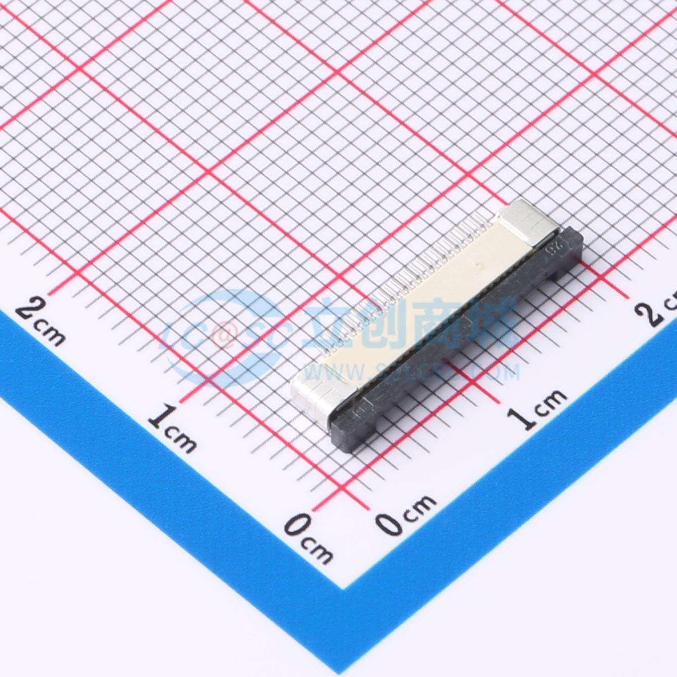 点击查看大图 ZX-0.5FPC-2H-CTSX26P实物图