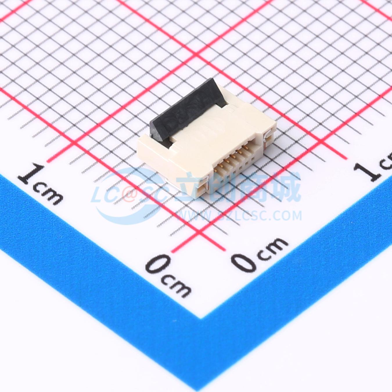 点击查看大图 ZX-0.5FPC-2H-HFJ6P实物图
