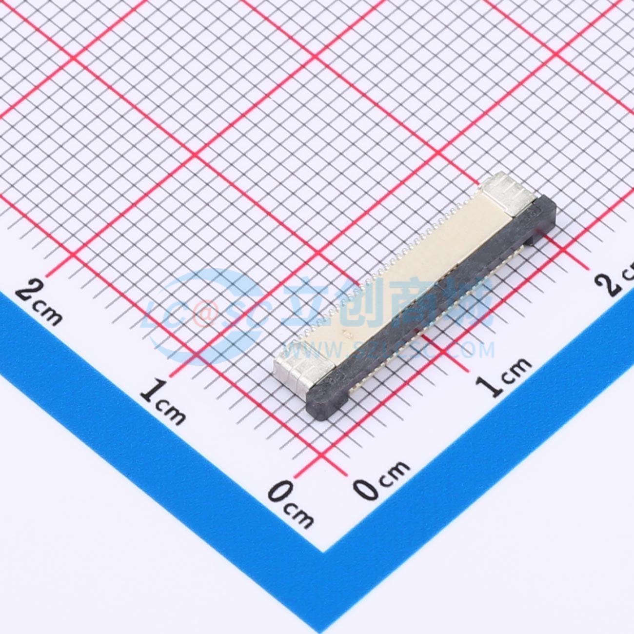 点击查看大图 ZX-0.5FPC-2H-CTXX28P实物图