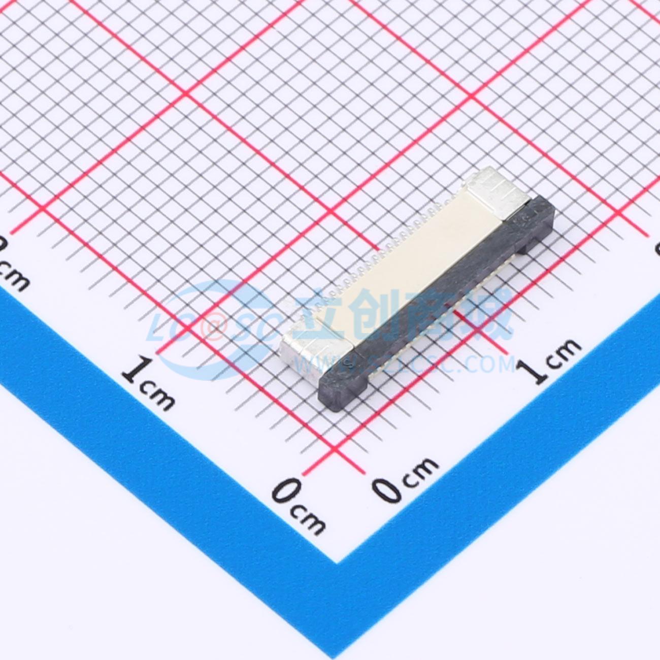 点击查看大图 ZX-0.5FPC-2H-CTXX20P实物图