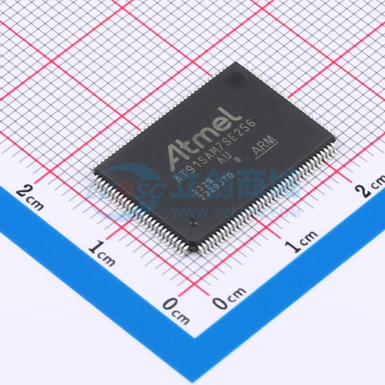 点击查看大图 AT91SAM7SE256B-AU实物图