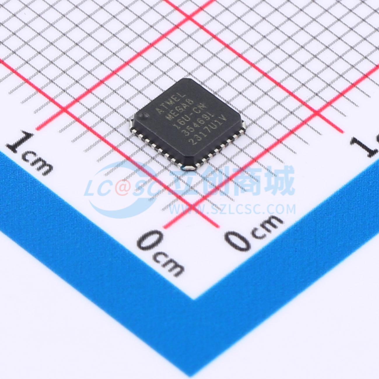 ATMEGA8-16MU实物图