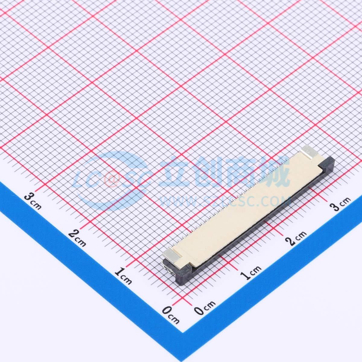点击查看大图 FPC-1.0AS-27PWCR-H25实物图