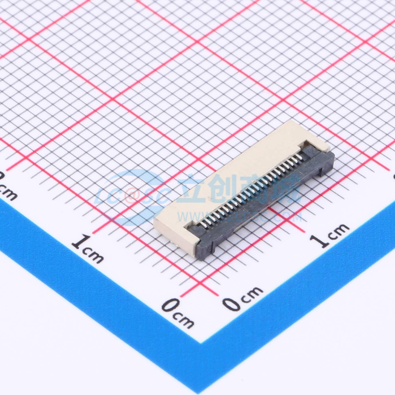点击查看大图 FPC-0.5FX-23PWCR-H20实物图
