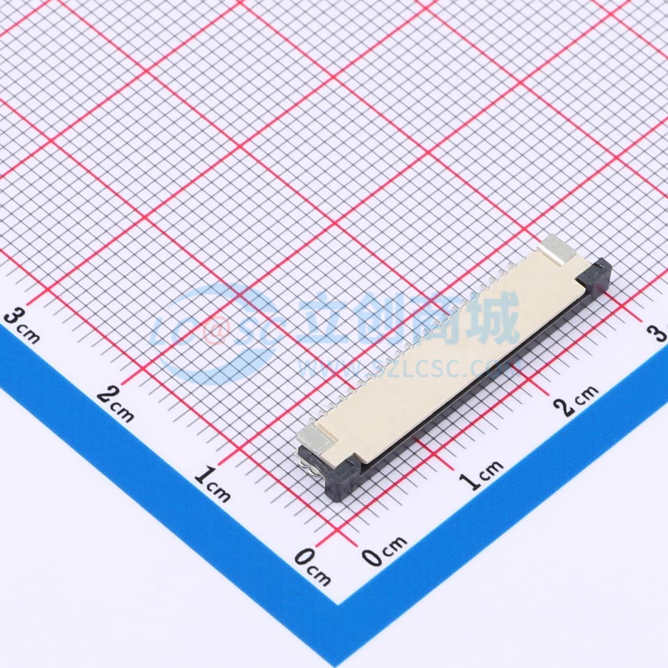 点击查看大图 FPC-1.0AS-22PWCR-H25实物图