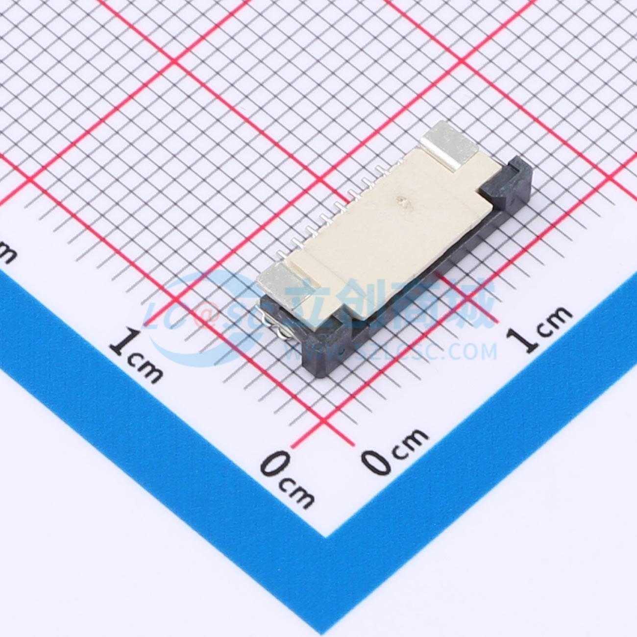 点击查看大图 FPC-1.0AS-8PWCR-H25实物图