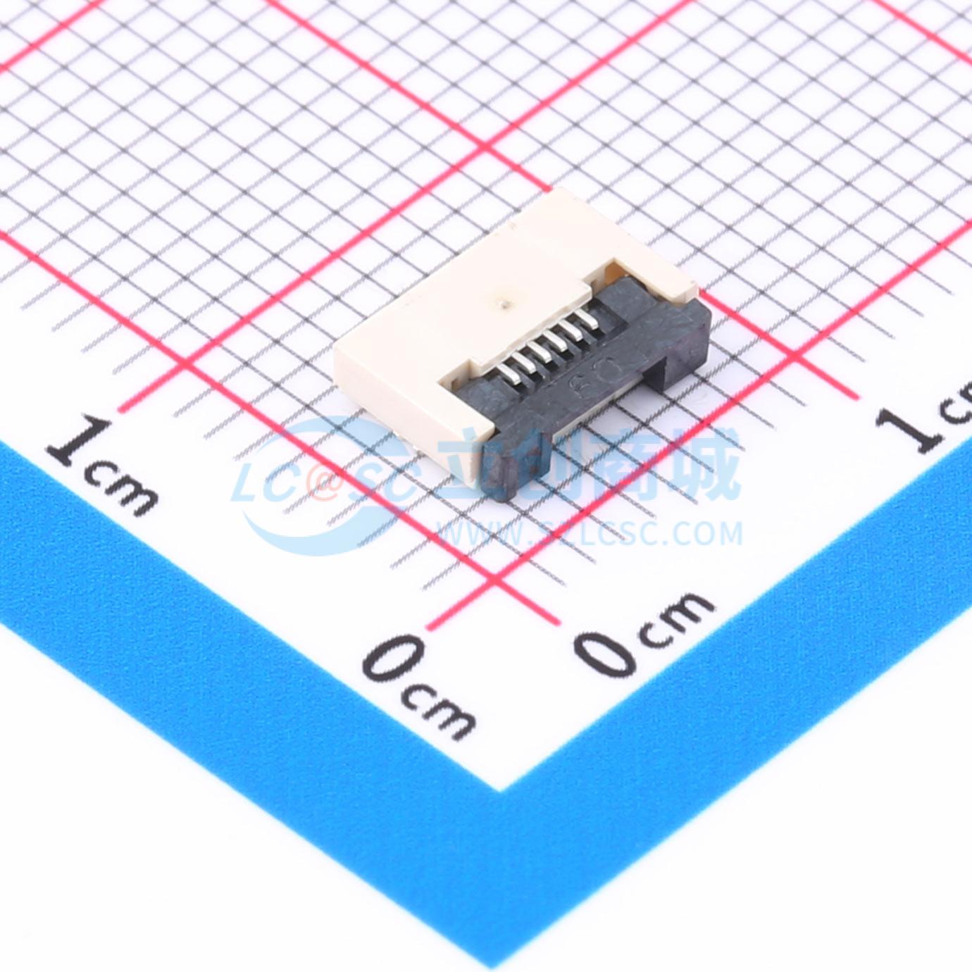 点击查看大图 FPC-0.5FX-6PWCR-H20实物图