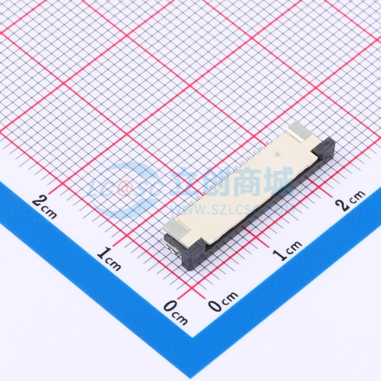 点击查看大图 FPC-1.0AS-16PWCR-H25实物图