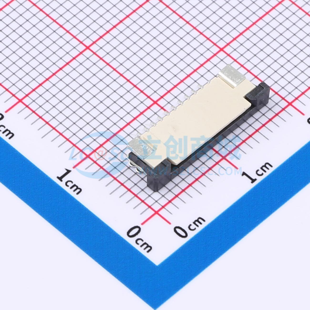 FPC-1.0AS-10PWCR-H25实物图