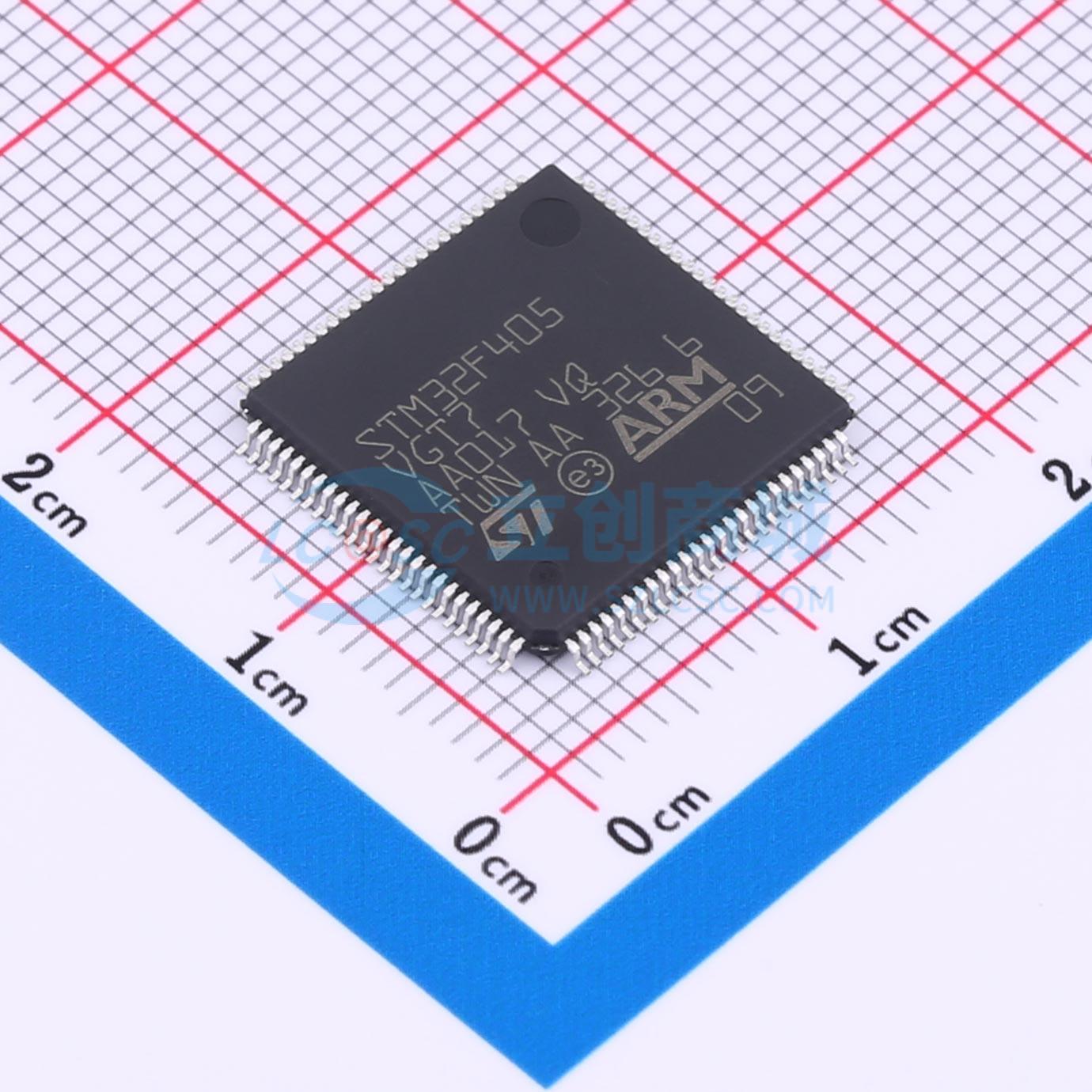 点击查看大图 STM32F405VGT7TR实物图