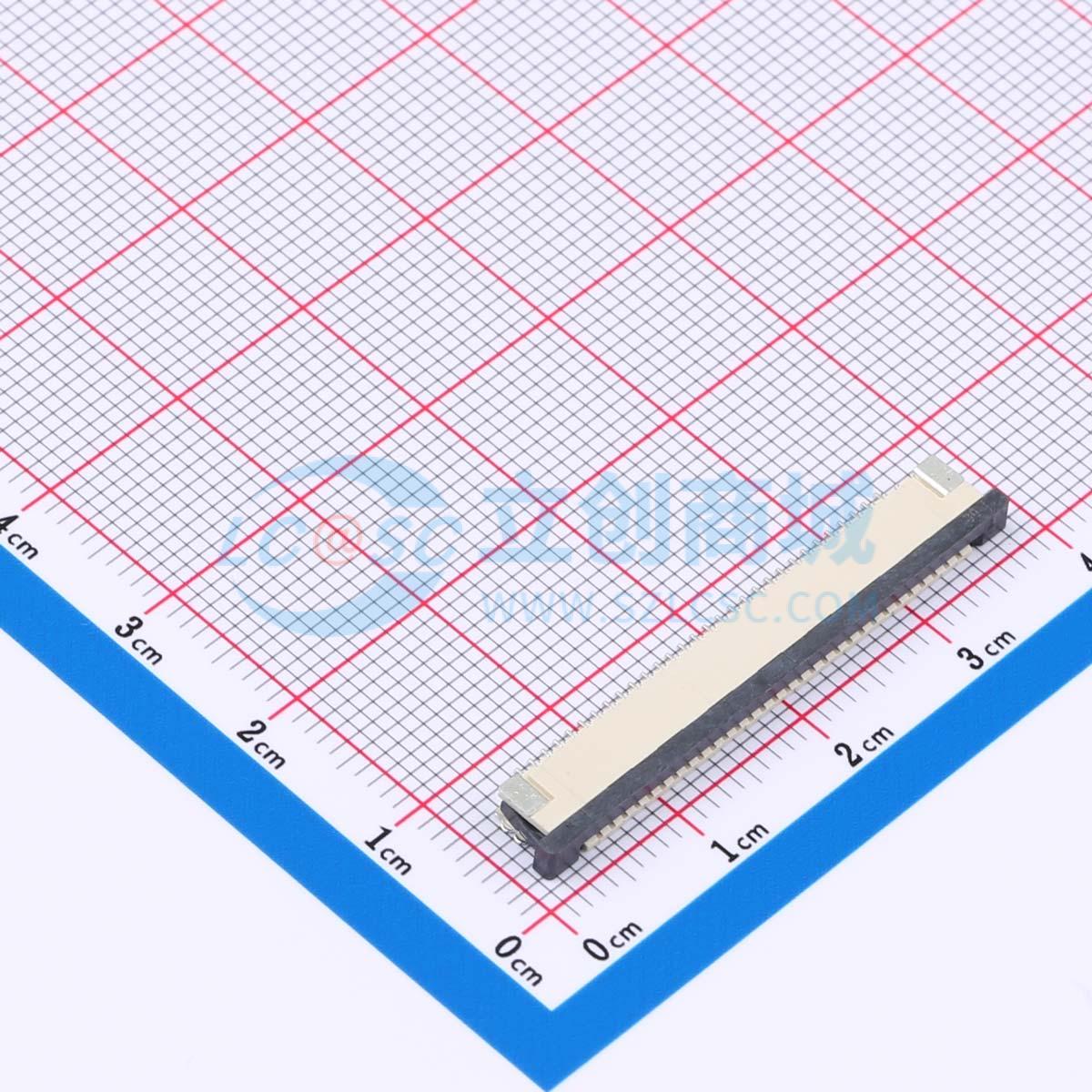 点击查看大图 FPC-1.0AX-30PWCR-H25实物图