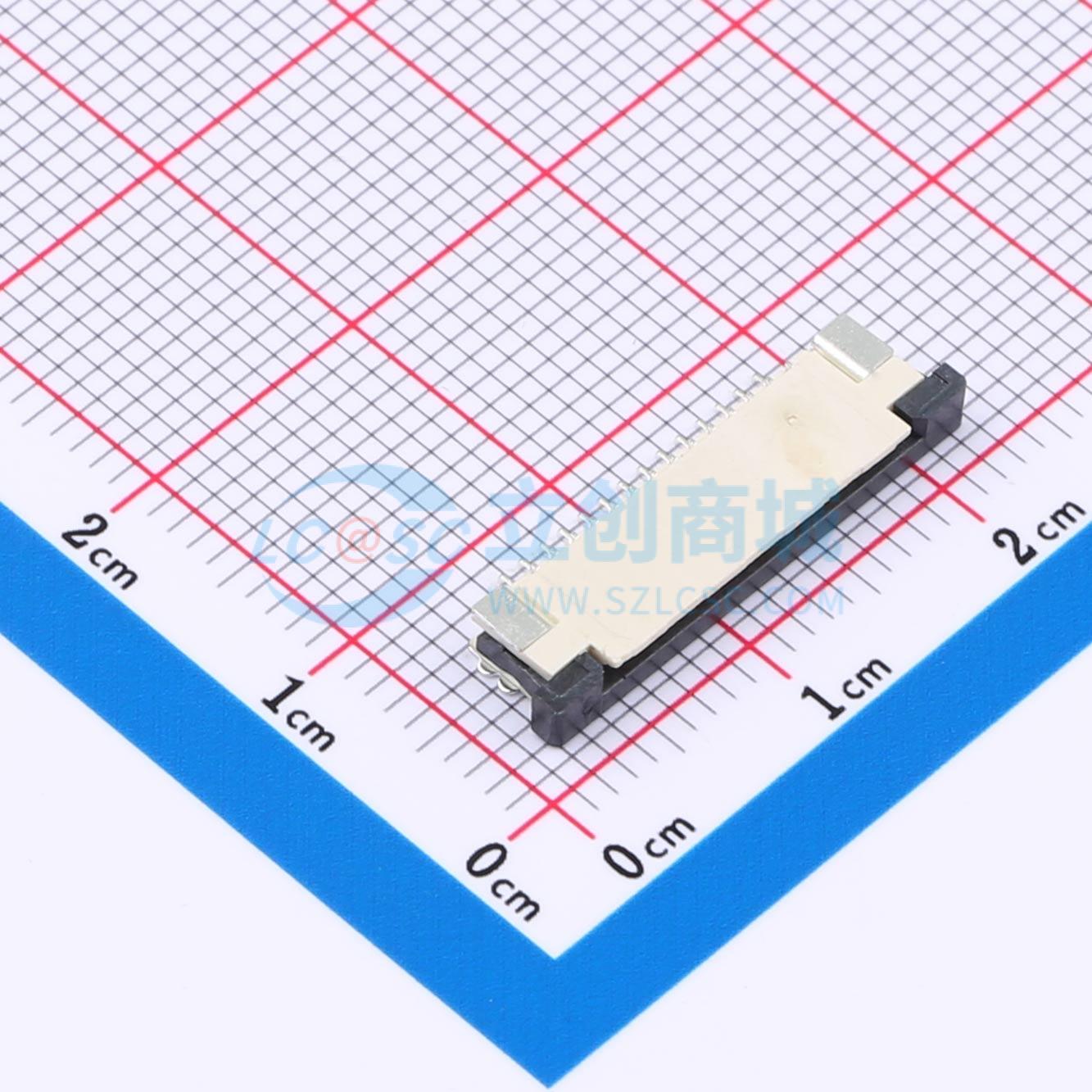 FPC-1.0AS-14PWCR-H25实物图