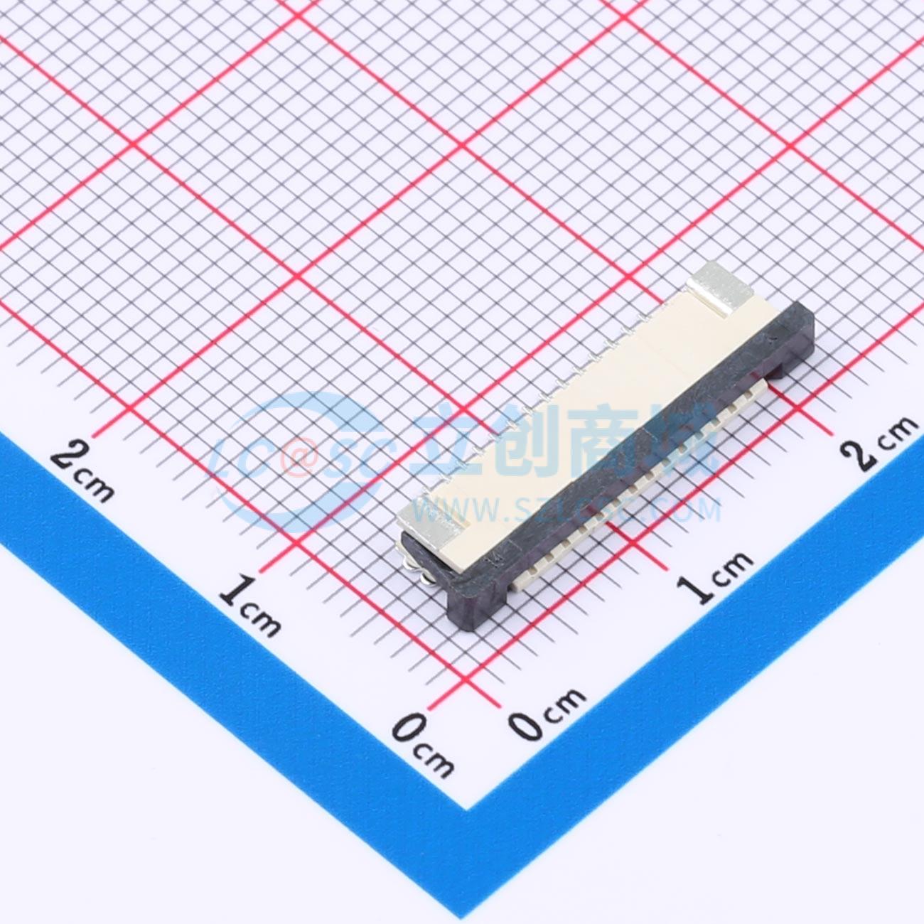 点击查看大图 FPC-1.0AX-14PWCR-H25实物图