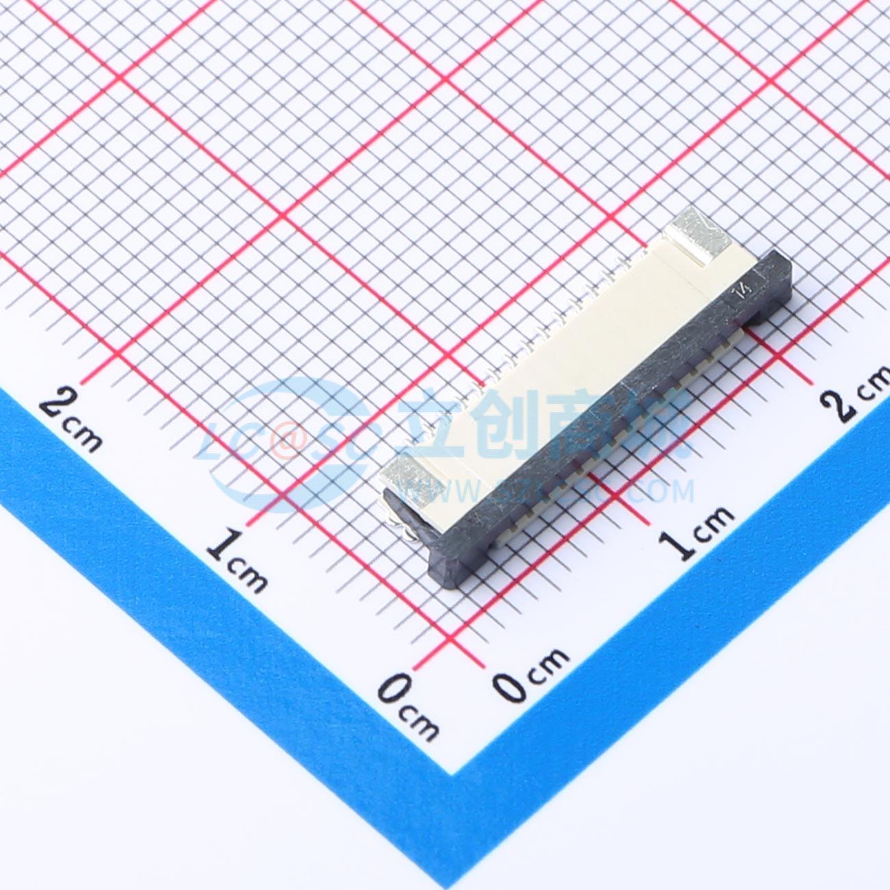 点击查看大图 FPC11-X1.0-14AH2.5实物图